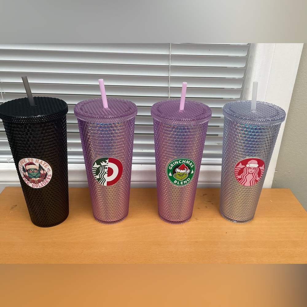 Venti size tumblers. Good for Christmas stuffers. Multiple colors